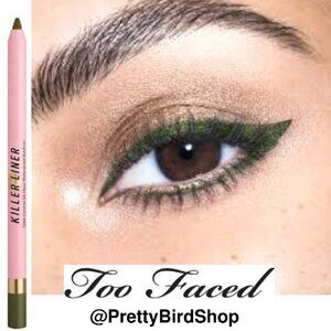 Last one! TOO FACED Killer eye liner 36hr longwear KILLER CAMO NIB olive green